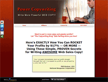 Tablet Screenshot of powercopywriting.ws